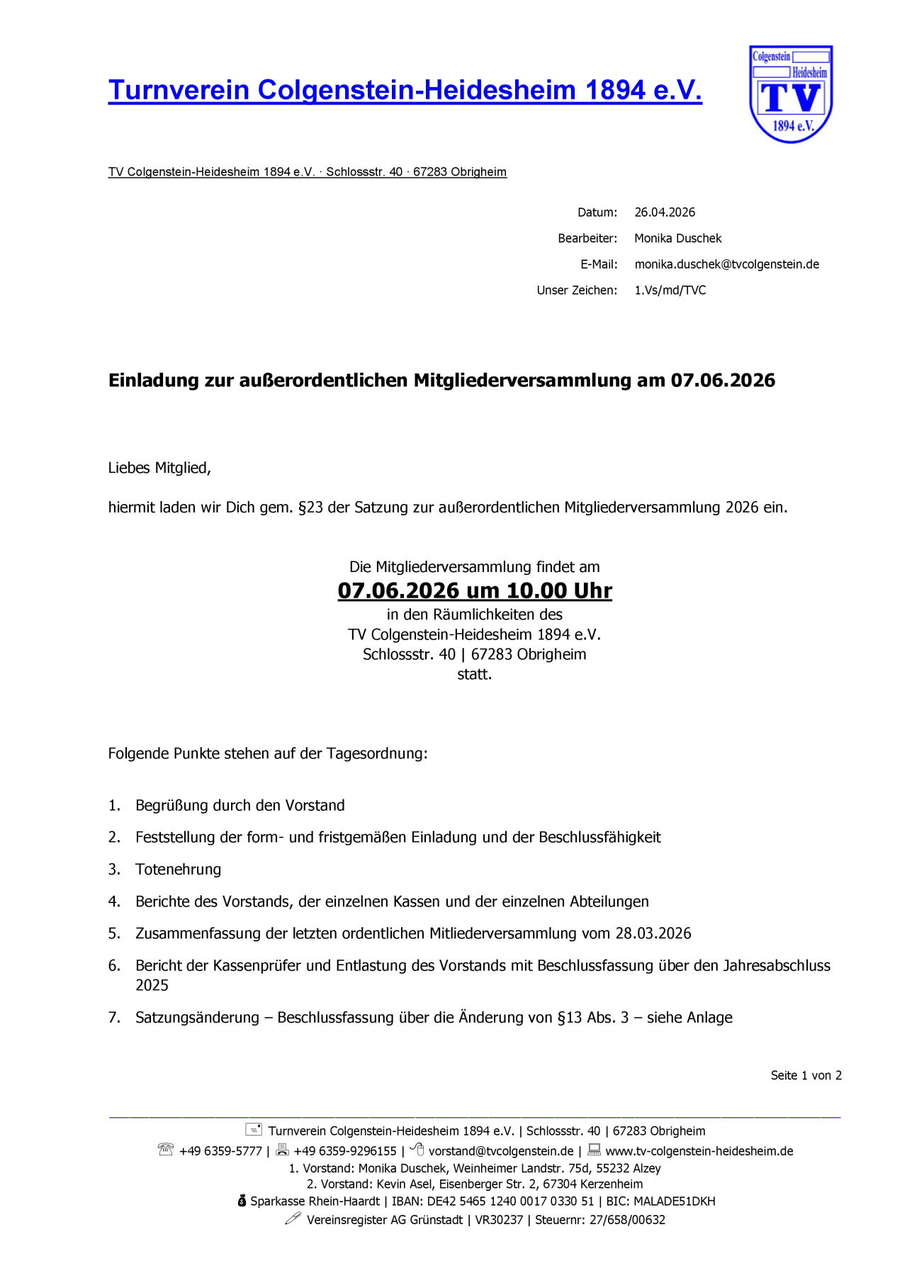Einladung Seite 1
